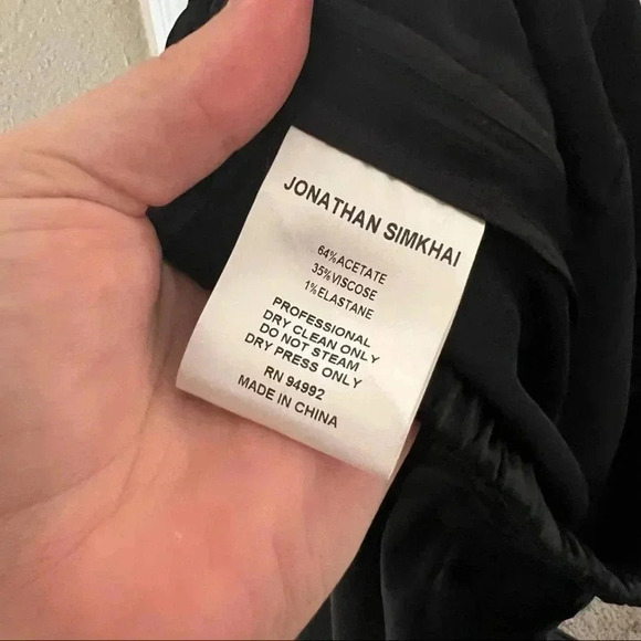 Jonathan simkhai black pants with slits - Picture 6 of 6